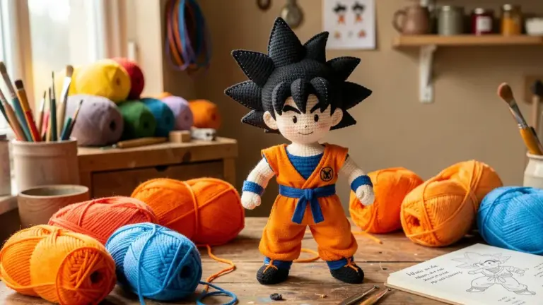 Goku Amigurumi: Tutorial Completo com Vídeo Goku Amigurumi: Tutorial Completo com Vídeo