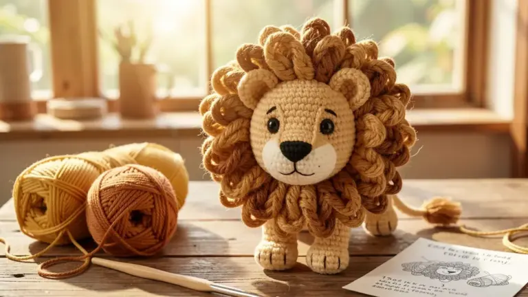 Leão Amigurumi: Receita Completa com Juba Perfeita para Iniciantes e Avançados Leão Amigurumi: Receita Completa com Juba Perfeita para Iniciantes e Avançados