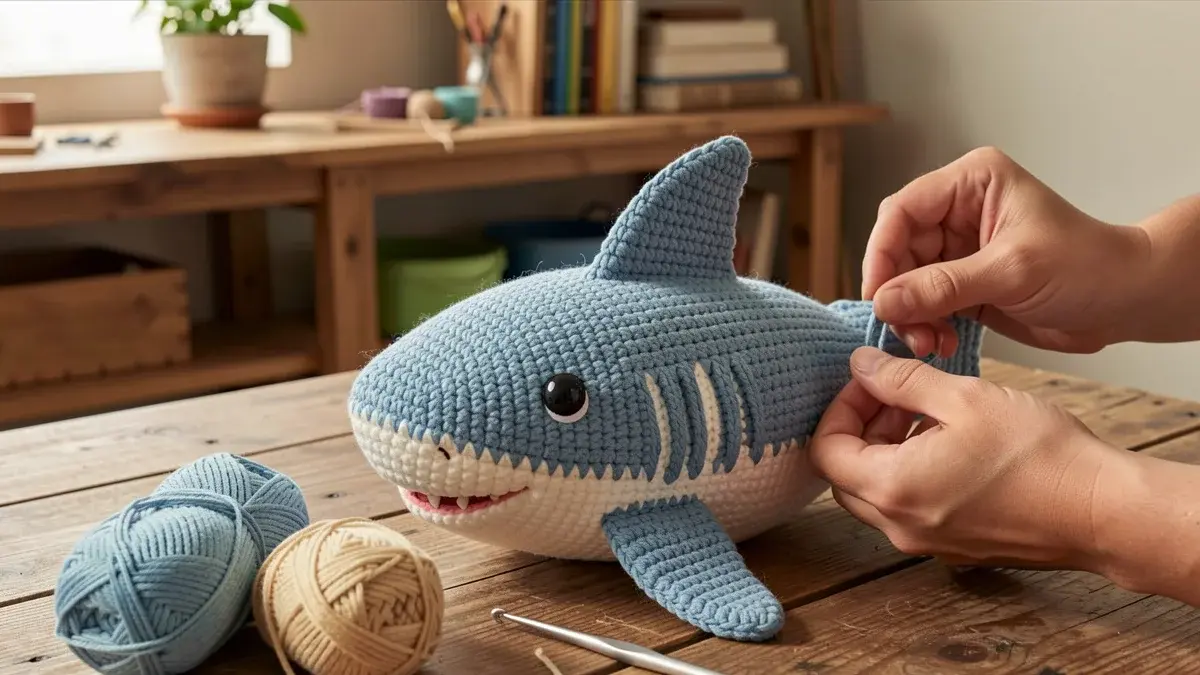 Como Fazer um Tubarão Amigurumi Fofo e Fácil em Crochê: Passo a Passo Como Fazer um Tubarão Amigurumi Fofo e Fácil em Crochê: Passo a Passo