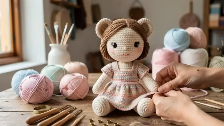 Boneca Amigurumi de Crochê: Materiais, Pontos e Acabamento Perfeito Boneca Amigurumi de Crochê: Materiais, Pontos e Acabamento Perfeito
