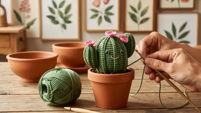 Cacto Amigurumi: Receita Grátis Passo a Passo para Iniciantes Cacto Amigurumi: Receita Grátis Passo a Passo para Iniciantes