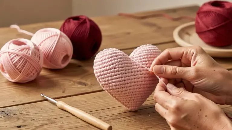 Coração Amigurumi Passo a Passo: Receita Fácil para Iniciantes Coração Amigurumi Passo a Passo: Receita Fácil para Iniciantes