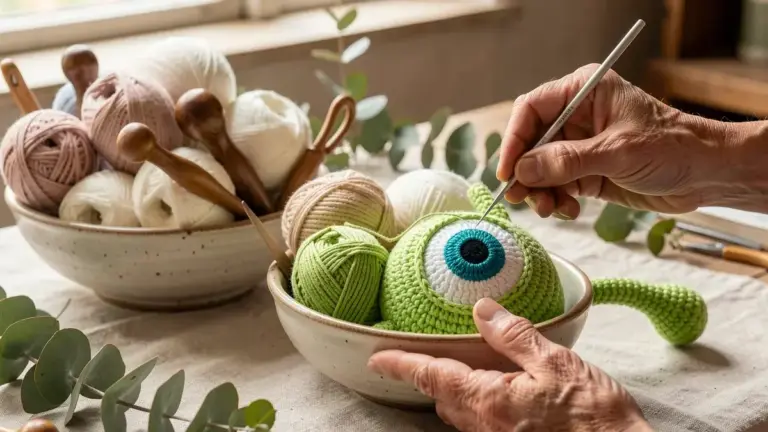 Mike Wazowski amigurumi: o passo a passo completo de crochê Mike Wazowski amigurumi: o passo a passo completo de crochê