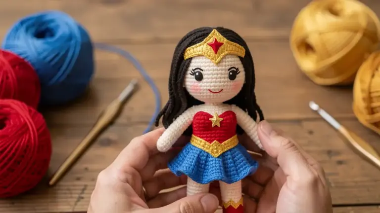 Mulher Maravilha Amigurumi: Como Fazer, Materiais e Inspirações Mulher Maravilha Amigurumi: Como Fazer, Materiais e Inspirações