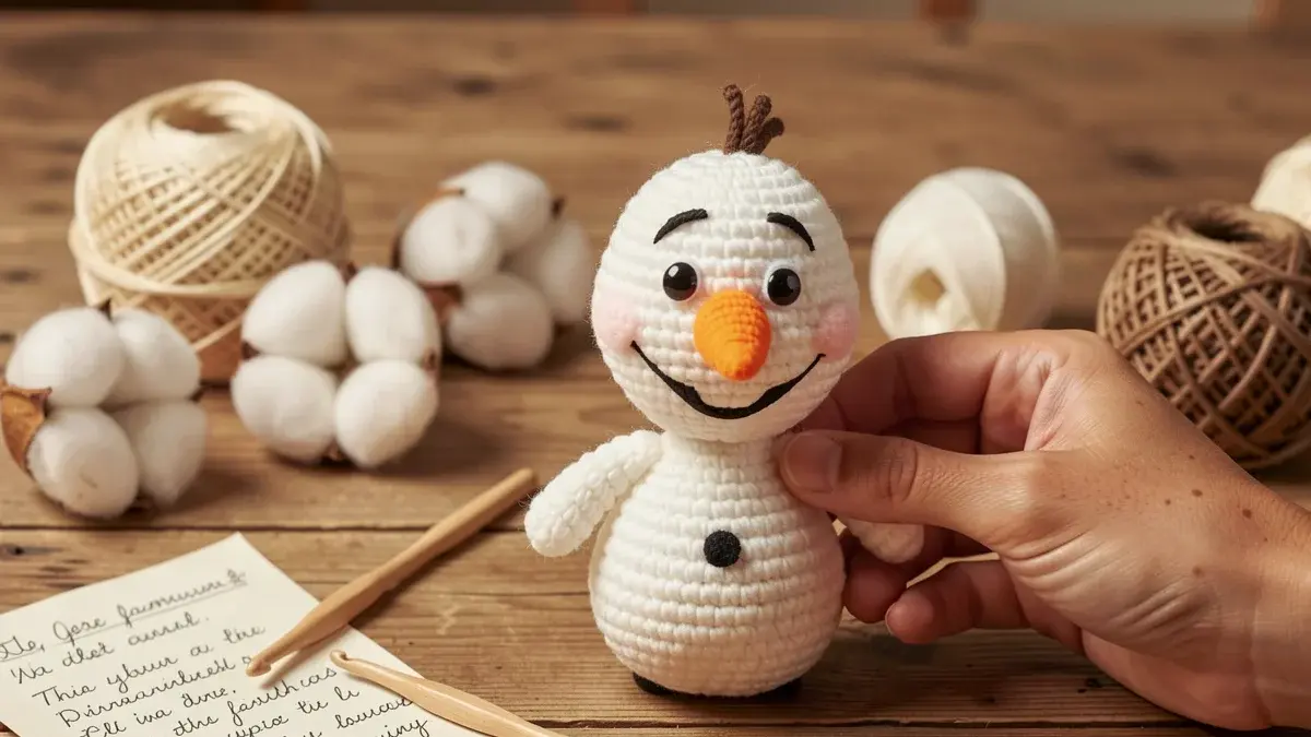 Olaf Amigurumi: como fazer passo a passo com receita gratuita