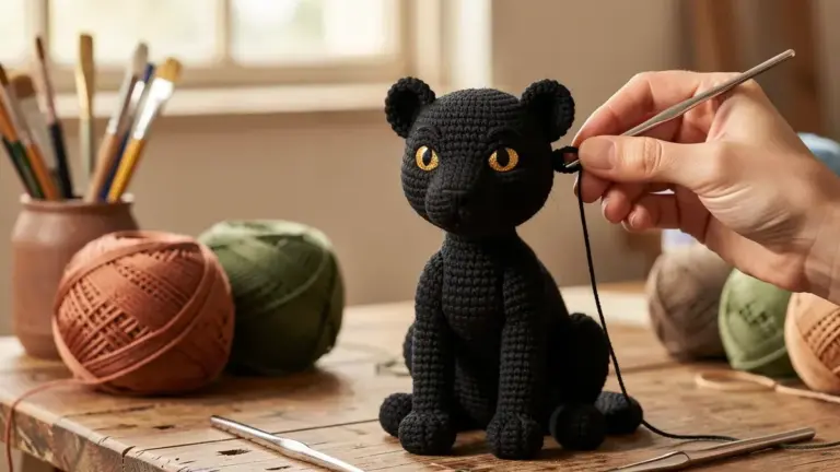 Pantera Negra amigurumi Pantera Negra amigurumi