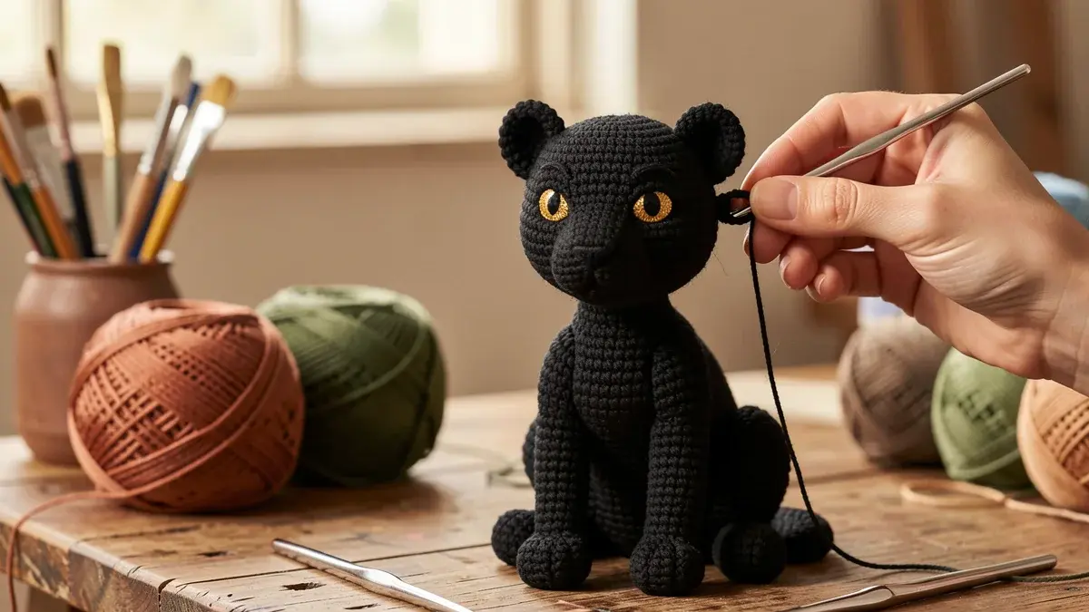Pantera Negra amigurumi Pantera Negra amigurumi