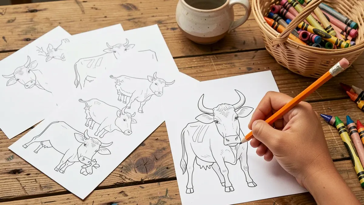 Vaca para Colorir: +30 Desenhos Gratuitos para Imprimir